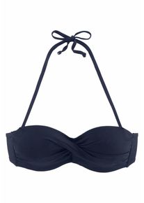 Lascana, Damen Bügel-Bandeau-Top 'Sofia', Navy