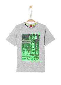 s.Oliver Junior, Shirt, Graumeliert / Limette