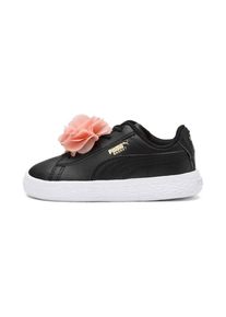 Puma, M&auml;dchen Sneaker 'Basket Flower Pre-School', Lachs / Schwarz