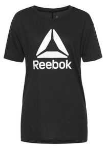 Reebok, Damen T-Shirt, Schwarz / Wei&szlig;