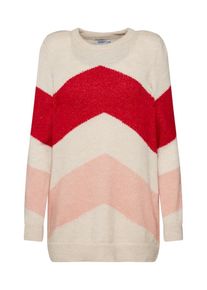 Only, Damen Pullover 'KIMMIE', Creme / Rot
