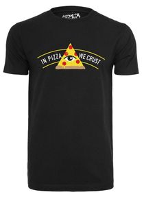 Mister Tee, Herren T-Shirt 'CRUST TEE', Gelb / Schwarz
