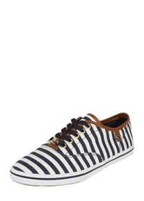 Tom Tailor, Damen Sneaker 'Stripe', Navy / Wei&szlig;