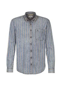 Camel Active, Herren Hemd, Blue Denim / Apricot