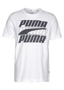 Puma, Herren Shirt 'Rebel Basic Tee', Schwarz / Weiß