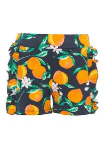 name it, M&auml;dchen Shorts, Nachtblau / Gr&uuml;n / Orange