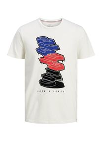 Jack & Jones JACK & JONES, Herren Shirt, Blau / Rot / Schwarz / Weiß