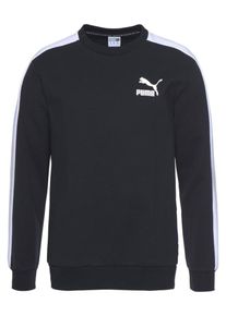 Puma, Herren Sweatshirt 'Classics T7', Schwarz / Weiß