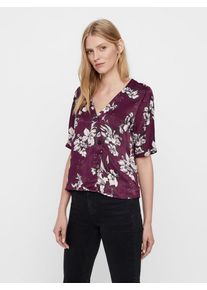 V&eacute;ro Moda VERO MODA, Damen Oberteil, Weinrot / Schwarz / Wei&szlig;