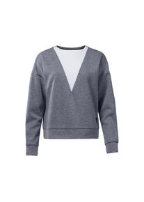 Reebok, Damen Sweatshirt, Graumeliert / Wei&szlig;