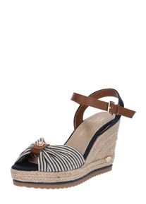 Tom Tailor, Damen Keilsandale, Beige / Navy