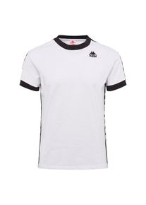 Kappa, Herren Shirt 'Banda Bismal', Schwarz / Weiß
