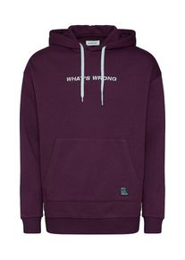 Your Turn YOURTURN, Herren Sweatshirt 'HOODIE CHEST EMBROIDERY', Burgunder