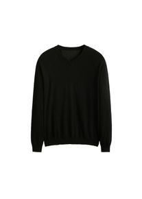 Mango Man, Herren Pullover 'Tenv', Grau / Schwarz