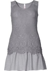 sheego Style, Damen Longtop, Grau