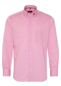 Eterna, Herren Hemd, Hellpink / Wei&szlig;