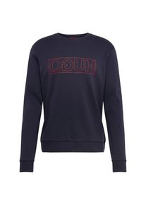 Hugo, Herren Sweatshirt 'Dicago-U5 10184534 01', Dunkelblau / Rot