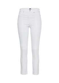 GAP, Damen Hose 'TR SKINNY SHR ANKLE SOFT WHITE FRT HEM SLIT', Weiß