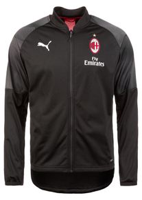 Puma, Herren Trainingsjacke 'AC Mailand Stadium', Rot / Schwarz / Weiß