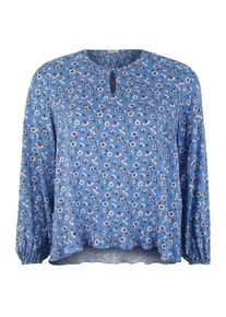Only Carmakoma, Damen Bluse 'PRIMULA', Hellblau / Rot / Weiß