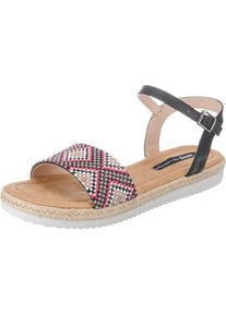 MTNG, Damen Sandalen 'new ele', Hellbeige / Dunkelbeige / Dunkelblau / Neonpink / Schwarz / Weiß