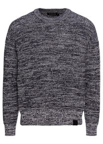 G-Star Raw, Herren Pullover 'Jayvi r knit l/s', Schwarzmeliert