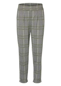 Pieces, Damen Hose, Grau / Khaki / Wei&szlig;