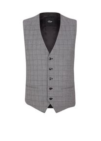 s.Oliver BLACK LABEL, Herren Weste, Grau / Schwarz