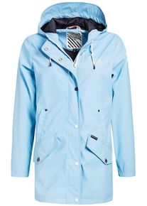 Khujo, Damen Mantel ' NANCY ', Hellblau / Schwarz / Weiß