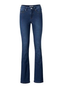 Heine, Damen Bodyform-Bootcut-Jeans, Blue Denim