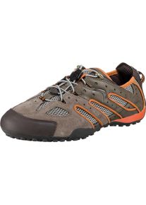 Geox, Herren Sneaker 'Uomo Snake', Hellbraun / Grau / Dunkelorange