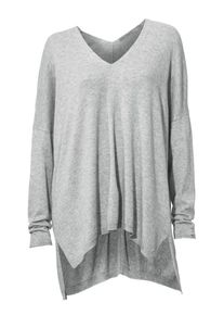 Heine, Damen V-Pullover, Grau