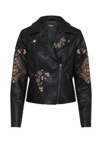 Only, Damen Lederjacke, Schwarz