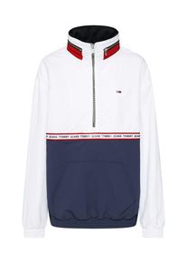 Tommy Jeans, Damen Jacke 'TJW TAPE DETAIL POPOVER', Navy / Rot / Weiß