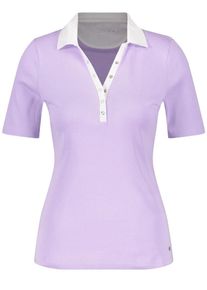 Gerry Weber, Damen Poloshirt, Helllila / Wei&szlig;