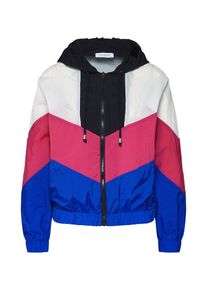 Only, Damen Jacke, Blau / Pink / Weiß