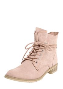 Marco Tozzi, Damen Schnürstiefelette in Velours-Optik, Rosé