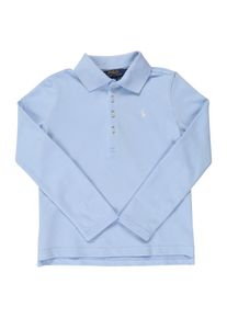 Polo Ralph Lauren, M&auml;dchen Langarmshirt mit Polokragen 'LS POLO SHRT-TOPS-KNIT', Hellblau