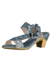 Laura Vita, Damen Pantoletten, Blau