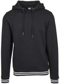 Urban Classics, Herren Hoody, Schwarz / Weiß
