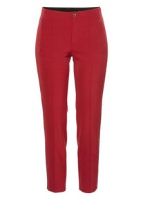 MAC, Damen Hose 'Anna', Rot / Schwarz