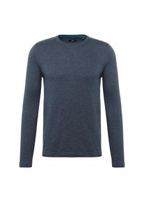 Tom Tailor, Herren Pullover 'structured crew-neck sweater', Blau