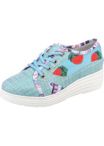 Laura Vita, Damen Schnürschuhe 'Denver 01', Pastellblau / Hellblau / Pink / Rot