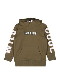 name it, Kapuzenpullover 'NMMNATHAN', Oliv / Schwarz / Wei&szlig;