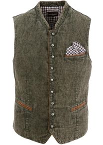 Kr&uuml;ger Buam Kr&uuml;ger Buam, Herren Trachtengilet im Used Look, Oliv