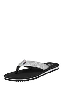 Tommy Jeans, Damen Slipper 'SEA 23Y', Schwarz / Silber