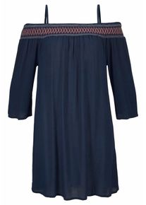 s.Oliver RED LABEL Beachwear, Damen Strandkleid, Dunkelblau / Blutrot