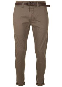 DSTREZZED, Herren Chino 'BELT STRETCH TWILL', Braun