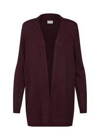 Vila, Damen Cardigan 'FLARY KNIT POINTELLE L/S CARDIGAN', Bordeaux