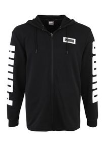 Puma, Herren Sweatjacke 'Rebel TR', Schwarz / Weiß